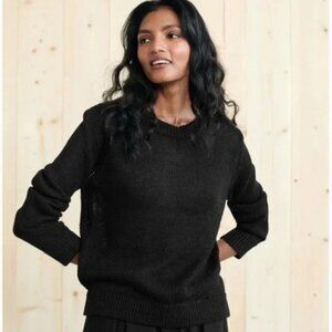 Jenni Kayne Linen Crewneck Sweater Size Small